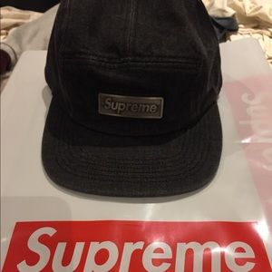Supreme Metal Plate Camp Hat SS18